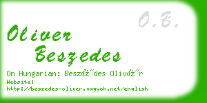 oliver beszedes business card